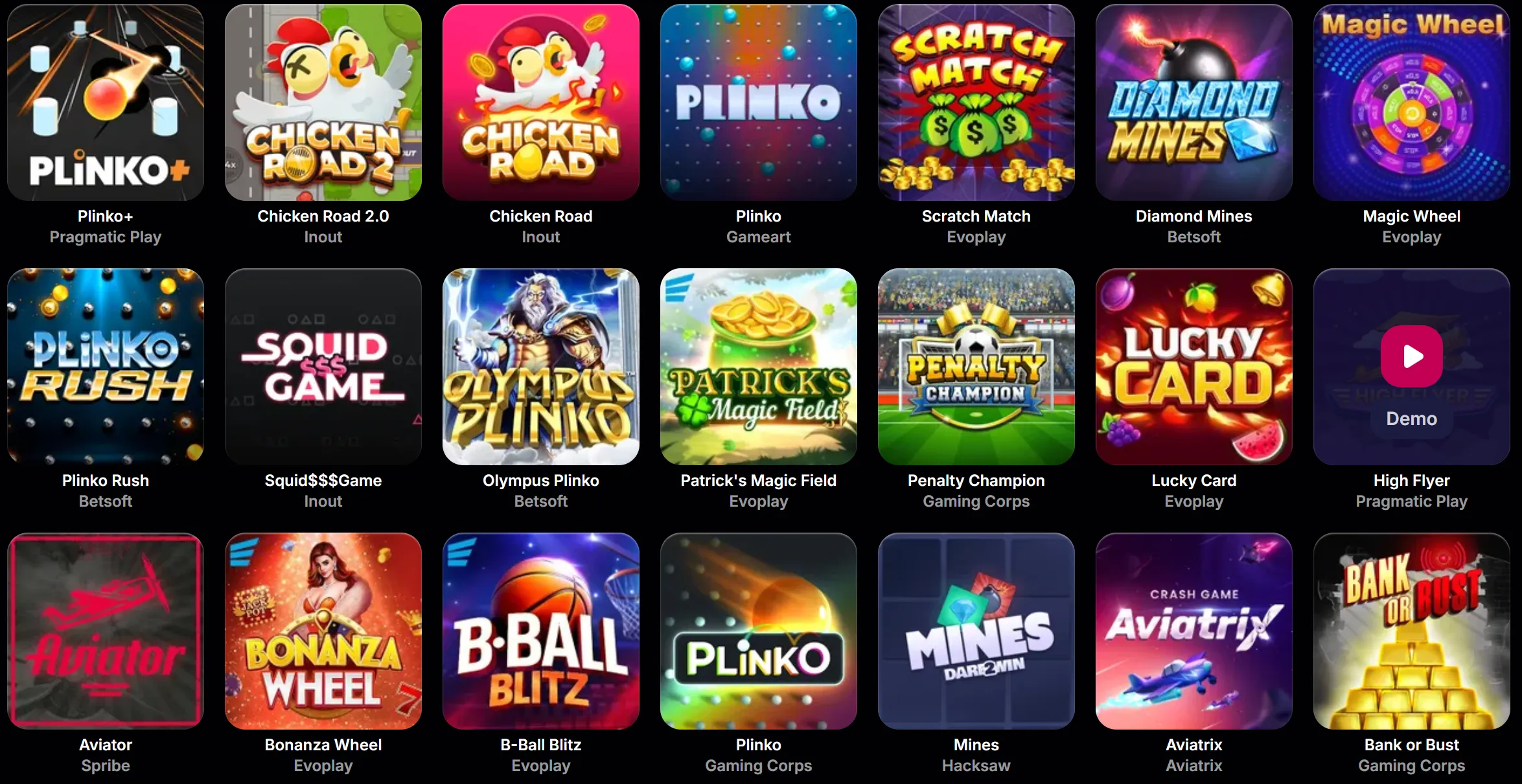 thrillbusters casino insta games
